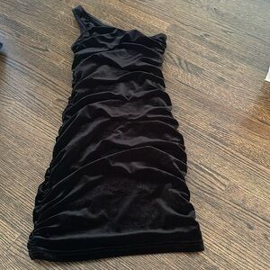 Katie J NYC Junior XS, black velvet, like new dress
